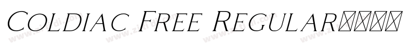 Coldiac Free Regular字体转换